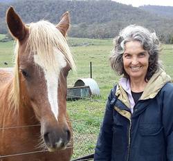 Diane Sutton and Annie pony